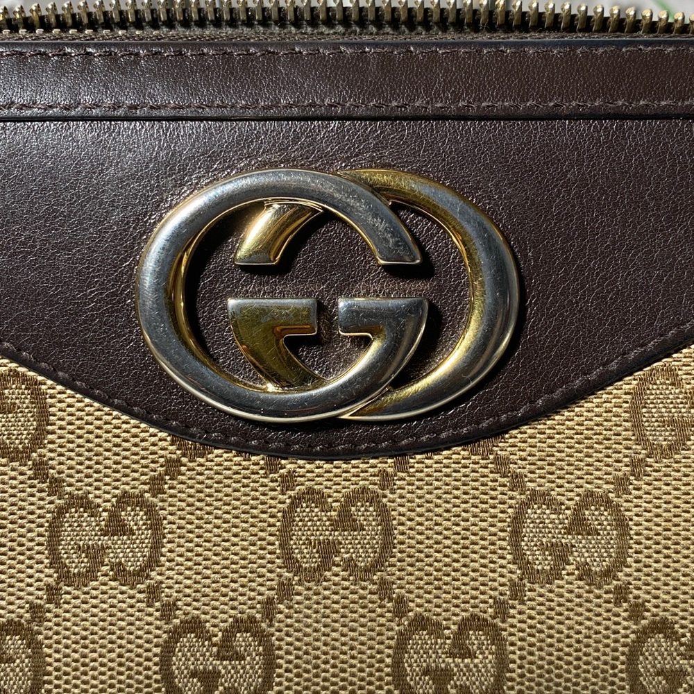 Gucci Brown and Gold Chain Wallet - Picture 13 of 16
